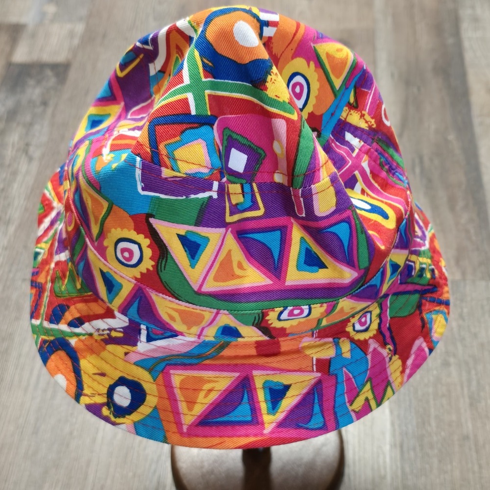 KBETHOS‎ Graffiti Bucket Hat Abstract Fresh Prince Retro Multicolor 80s 90s